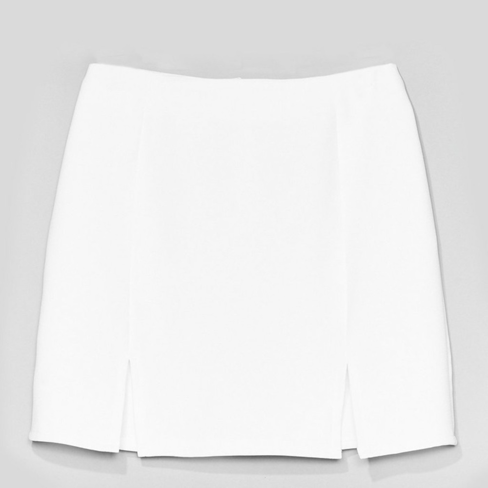 Nasty Gal White High Rise Skirt